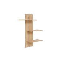 Interliving Wohnzimmer Serie 2024 - Wohnwand Eiche & Schwarzglas - dreiteilig, Breite ca. 319 cm
