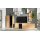 Interliving Wohnzimmer Serie 2024 - Wohnwand Eiche & Schwarzglas - dreiteilig, Breite ca. 319 cm
