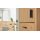 Interliving Wohnzimmer Serie 2024 - Schrank Eiche & Schwarzglas - zwei Türen, zwei Schubladen, Höhe ca. 208 cm