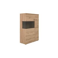 Interliving Wohnzimmer Serie 2110 - Wohnwand Alteiche - fünfteilig, Breite ca. 330 cm