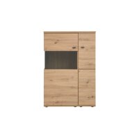 Interliving Wohnzimmer Serie 2110 - Wohnwand Alteiche - fünfteilig, Breite ca. 330 cm