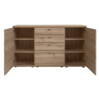 Interliving Wohnzimmer Serie 2110 - Sideboard Naturbuche - zwei Türen, vier Schubladen, Breite ca. 150 cm