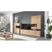 Interliving Wohnzimmer Serie 2110 - Wohnwand Alteiche -...