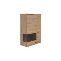 Interliving Wohnzimmer Serie 2110 - Wohnwand Alteiche - fünfteilig, Breite ca. 345 cm
