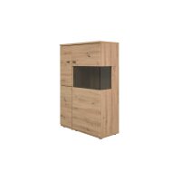 Interliving Wohnzimmer Serie 2110 - Wohnwand Alteiche - fünfteilig, Breite ca. 345 cm