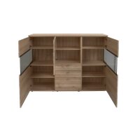 Interliving Wohnzimmer Serie 2110 - Highboard Naturbuche...
