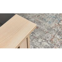 Interliving Wohnzimmer Serie 2110 - Couchtisch graues Glas & Naturbuche - ca. 105 x 70 cm