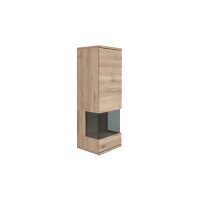 Interliving Wohnzimmer Serie 2110 - Wohnwand Naturbuche - sechsteilig, Breite ca. 315 cm