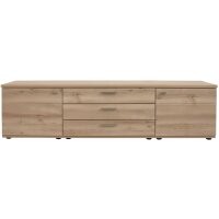 Interliving Wohnzimmer Serie 2110 - Wohnwand Naturbuche - sechsteilig, Breite ca. 315 cm