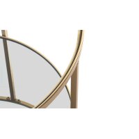 Beistelltisch goldfarbenes Metall - Durchmesser ca. 60 cm