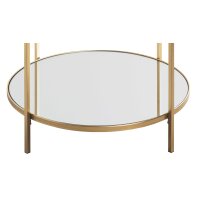 Beistelltisch goldfarbenes Metall - Durchmesser ca. 60 cm