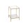 Beistelltisch goldfarbenes Metall - Breite ca. 39 cm