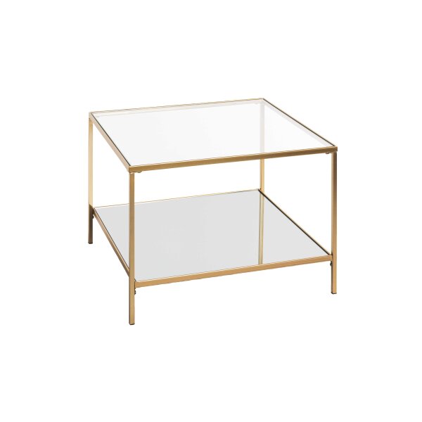 Beistelltisch goldfarbenes Metall - Breite ca. 60 cm