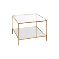 Beistelltisch goldfarbenes Metall - Breite ca. 60 cm