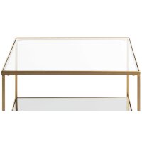 Beistelltisch goldfarbenes Metall - Breite ca. 60 cm