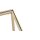 Beistelltisch goldfarbenes Metall - Breite ca. 60 cm