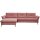 Interliving Sofa Serie 4400 - Ecksofa pastellvioletter Bezug GCP 8 - Stellfläche ca. 167 x 296 cm