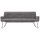 Interliving Esszimmer Serie 5504 - Polsterbank grauer Bezug Concrete DCT 99 & schwarzes Kufengestell S 346 - Länge ca. 206 cm