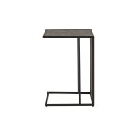 Beistelltisch Strington schwarze Marmoroptik & schwarzes Metallgestell