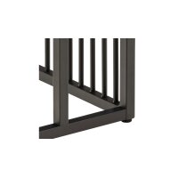 Beistelltisch Strington schwarze Marmoroptik & schwarzes Metallgestell