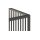 Beistelltisch Strington rauchfarbenes Glas & schwarzes Metallgestell