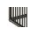 Beistelltisch Strington rauchfarbenes Glas & schwarzes Metallgestell