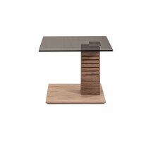 vierhaus Couchtisch 5653-GPA-EBI graues Parsolglas &...