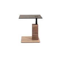 vierhaus Couchtisch 5653-GPA-EBI graues Parsolglas &...