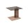 vierhaus Couchtisch 5653-GPA-EBI graues Parsolglas & Wildeiche bianco - ca. 55 x 47 cm