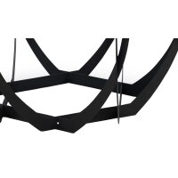 Couchtisch Maya 2 Grau & Schwarz - Durchmesser ca. 80 cm