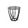 Beistelltisch Maya 1 Grau & Schwarz - Durchmesser ca. 50 cm