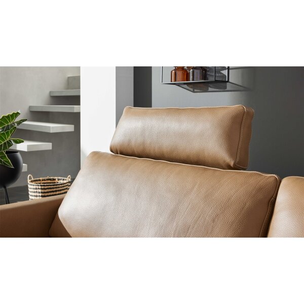 Interliving Sofa Serie 4004 - Kopfstütze fangofarbenes LongLife-Leder Z84-21 - Breite ca. 60 cm