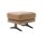 Interliving Sofa Serie 4004 - Polsterhocker fangofarbenes LongLife-Leder Z84-21 - ca. 70 x 60 cm