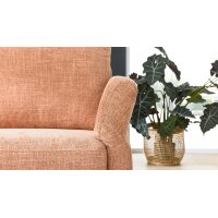Interliving Sofa Serie 4004 - Ecksofa puderfarbene Chenille S43-17 - Stellfläche ca. 211 x 240 cm