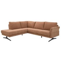 Interliving Sofa Serie 4004 - Ecksofa puderfarbene Chenille S43-17 - Stellfläche ca. 211 x 240 cm