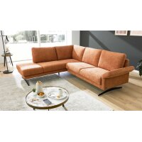 Interliving Sofa Serie 4004 - Ecksofa puderfarbene Chenille S43-17 - Stellfläche ca. 211 x 240 cm