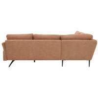 Interliving Sofa Serie 4004 - Ecksofa puderfarbene Chenille S43-17 - Stellfläche ca. 211 x 240 cm