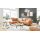 Interliving Sofa Serie 4004 - Ecksofa puderfarbene Chenille S43-17 - Stellfläche ca. 211 x 240 cm