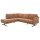 Interliving Sofa Serie 4004 - Ecksofa puderfarbene Chenille S43-17 - Stellfläche ca. 211 x 240 cm