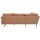 Interliving Sofa Serie 4004 - Ecksofa puderfarbene Chenille S43-17 - Stellfläche ca. 211 x 240 cm