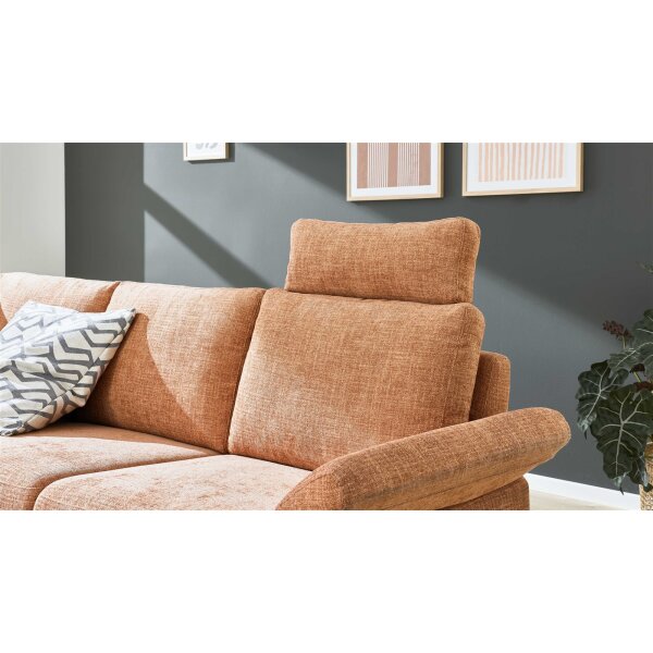 Interliving Sofa Serie 4004 - Kopfstütze puderfarbene Chenille S43-17 - Breite ca. 60 cm