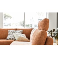 Interliving Sofa Serie 4004 - Kopfstütze puderfarbene Chenille S43-17 - Breite ca. 60 cm