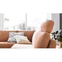 Interliving Sofa Serie 4004 - Kopfstütze puderfarbene Chenille S43-17 - Breite ca. 60 cm