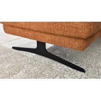 Interliving Sofa Serie 4004 - XXL-Hocker puderfarbene Chenille S43-17 - ca. 140 x 60 cm