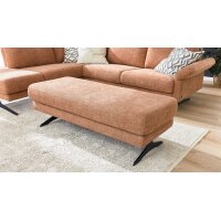 Interliving Sofa Serie 4004 - XXL-Hocker puderfarbene Chenille S43-17 - ca. 140 x 60 cm