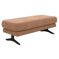 Interliving Sofa Serie 4004 - XXL-Hocker puderfarbene Chenille S43-17 - ca. 140 x 60 cm