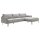 Interliving Sofa Serie 4004 - Ecksofa hellgraues Longlife-Leder Z69-22 - Stellfläche ca. 276 x 170 cm