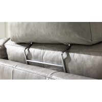 Interliving Sofa Serie 4004 - Kopfstütze hellgraues LongLife-Leder Z69-22 - Breite ca. 60 cm