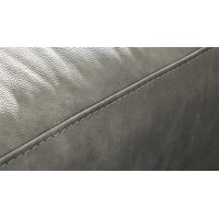 Interliving Sofa Serie 4004 - XXL-Hocker hellgraues LongLife-Leder Z69.22 - ca. 140 x 60 cm
