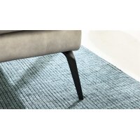 Interliving Sofa Serie 4004 - XXL-Hocker hellgraues LongLife-Leder Z69.22 - ca. 140 x 60 cm